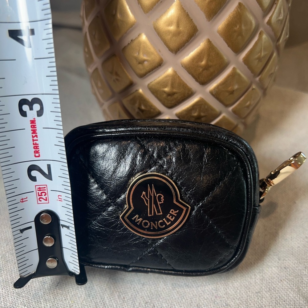 Moncler Black Mini Coin Purse Perfect Stocking Stuffer! - Picture 7 of 10
